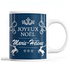 Tasse Noël Marie-Hélène Bleu - Planetee