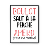 Affiche Saut à la Perche C'est ma Routine - Planetee
