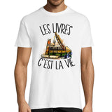 T-shirt homme livres c'est la vie - Planetee