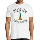 T-shirt homme new york avec toi - Planetee