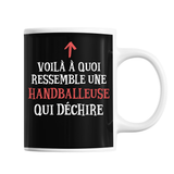 Mug Femme Handballeuse Qui déchire - Planetee