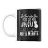 Mug Angora Je travaille dur - Planetee