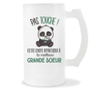 Chope de bière Grande Soeur Pas Touche Panda - Planetee