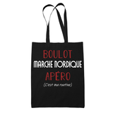 Sac Tote Bag Marche Nordique C'est ma Routine - Planetee
