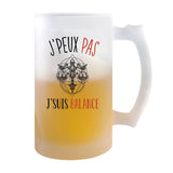 Chope de bière Signe Balance j'peux pas - Planetee