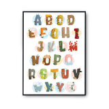 Affiche Éducative Enfant mon Premier Abécédaire - Alphabet | Apprentissage Pédagogie Préscolaire Enfant - Planetee
