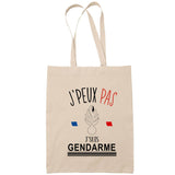 Sac Tote Bag J'peux pas Gendarme beige - Planetee