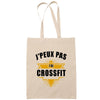 Sac Tote Bag J'peux pas Crossfit beige - Planetee