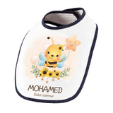 Bavoir Mohamed bébé d'amour abeille - Planetee