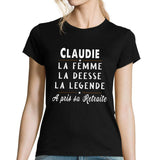 T-shirt femme Claudie départ retraite - Planetee