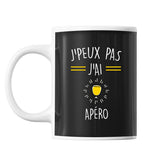 Mug J'peux pas apéro j'peux pas Noir - Planetee