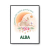 Affiche Alba Adorable bébé quand je dors Lapin - Planetee