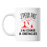 Mug Course d'obstacles j'peux pas Blanc - Planetee