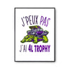 Affiche 4l trophy j'peux pas Blanc Premium - Planetee