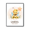 Affiche Gabriel bébé d'amour abeille - Planetee