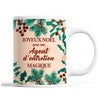 Tasse Noël Agent d'entretien femme Beige - Planetee