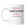 Mug Course De Moto C'est ma Routine Blanc - Planetee