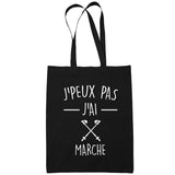 Sac Tote Bag Marche Je peux pas Noir - Planetee