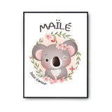 Affiche Maïlé Bébé d'amour Koala - Planetee