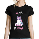 T-shirt Femme Anniversaire 77 ans Licorne - Planetee