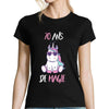 T-shirt Femme Anniversaire 70 ans Licorne - Planetee