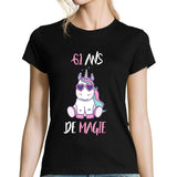 T-shirt Femme Anniversaire 61 ans Licorne - Planetee