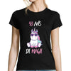 T-shirt Femme Anniversaire 48 ans Licorne - Planetee