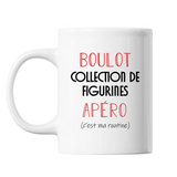 Mug Collection de Figurines C'est ma Routine Blanc - Planetee