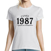 T-shirt Femme Anniversaire Cuvée Cru 1987 - Planetee