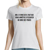 T-shirt Femme Je ne parle pas aux cons - Planetee