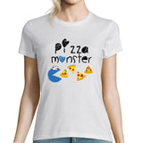 T-shirt Femme Pizza Parodie Cookie Monster - Planetee