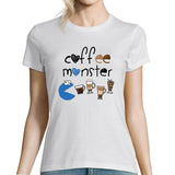 T-shirt Femme Coffee Parodie Cookie Monster - Planetee