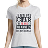 T-shirt Femme Anniversaire 96 ans Expérience - Planetee