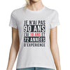 T-shirt Femme Anniversaire 90 ans Expérience - Planetee