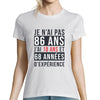T-shirt Femme Anniversaire 86 ans Expérience - Planetee