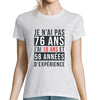 T-shirt Femme Anniversaire 76 ans Expérience - Planetee