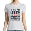 T-shirt Femme Anniversaire 71 ans Expérience - Planetee