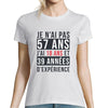 T-shirt Femme Anniversaire 57 ans Expérience - Planetee