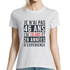 T-shirt Femme Anniversaire 46 ans Expérience - Planetee
