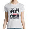 T-shirt Femme Anniversaire 26 ans Expérience - Planetee