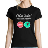 T-shirt Femme Vin Parodie site de rencontre - Planetee