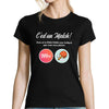 T-shirt Femme Ping pong Parodie site de rencontre - Planetee