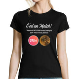 T-shirt Femme Bitcoin Parodie site de rencontre - Planetee