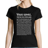T-shirt Femme photographe Bonne ou Mauvaise Situation - Planetee