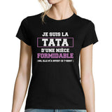 T-shirt Famille Tata d'une nièce formidable - Planetee