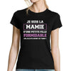 T-shirt Famille Mamie d'une petite fille formidable - Planetee