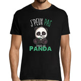 T-shirt Homme Je peux pas j'suis un panda - Planetee