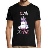 T-shirt Homme Anniversaire 32 ans Licorne - Planetee