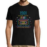 T-shirt Homme Anniversaire 1981 Vintage - Planetee