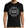 T-shirt Homme Anniversaire Millésime 1949 - Planetee